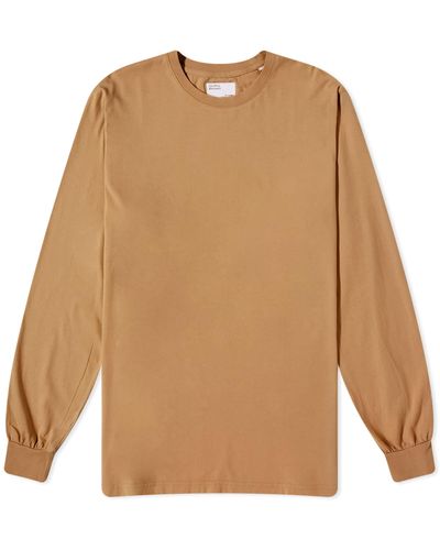 COLORFUL STANDARD Long Sleeve Oversized Organic T-shirt - Multicolor