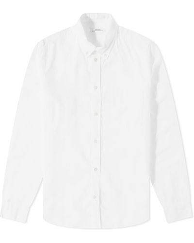 WOOD WOOD Adam Button Down Oxford Shirt - White