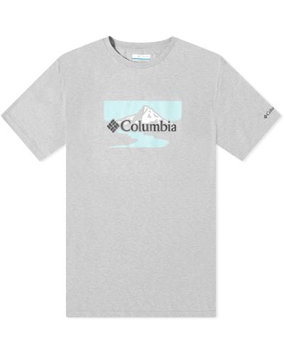 Columbia Path Lake Peak Graphic Ii T-Shirt - Grey