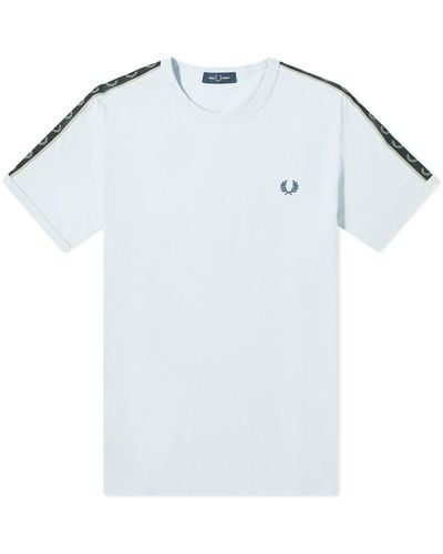 Fred Perry Contrast Tape Ringer T-Shirt - Blue