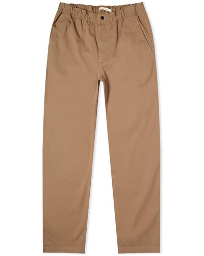 Norse Projects Ezra Light Stretch Drawstring Pant - Natural