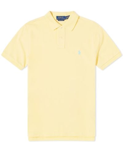 Polo Ralph Lauren Colour Shop Custom Fit Polo Shirt - Yellow