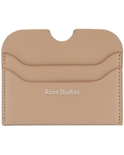 Acne Studios Elmas Large S Card Holder - Natural