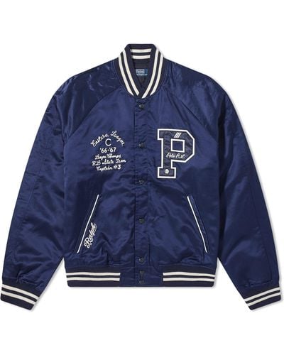 Polo Ralph Lauren Lined Varsity Jacket - Blue