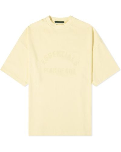 Fear Of God Spring Printed Logo T-Shirt - Yellow