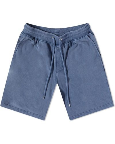 COLORFUL STANDARD Classic Organic Sweat Shorts - Blue