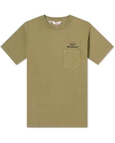 Battenwear Team Pocket T-Shirt - Green