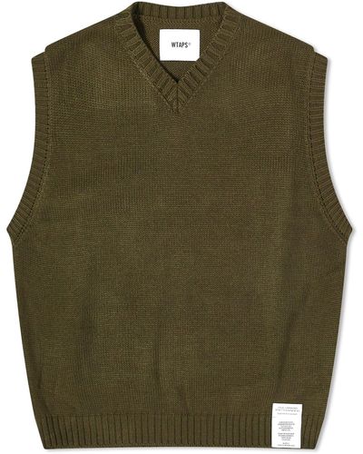 WTAPS 01 Knitted Vest - Green