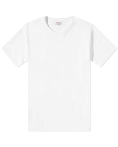 The Real McCoys Joe Mccoy Loopwheel Athletic T-Shirt - White