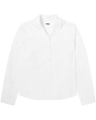 YMC Annie Pleated Back Shirt - White