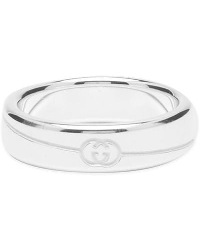Gucci Tag Ring 6Mm - White