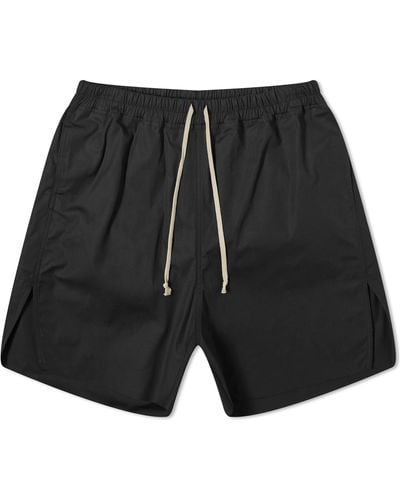 Rick Owens Long Cotton Boxers Shorts - Black