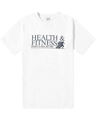 Sporty & Rich Health & Fitness T-Shirt - White
