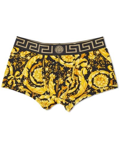 Versace Baroque Boxer Shorts - Yellow