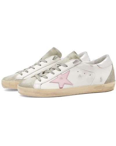 Golden Goose Superstar Leather & Suede Trainer - White