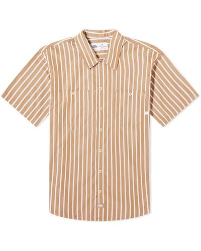 Dickies Poplin Short Sleeve Service Shirt - Natural