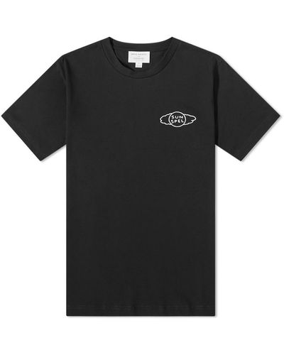 Sunspel X David Shrigley Riviera Logo T-Shirt - Black