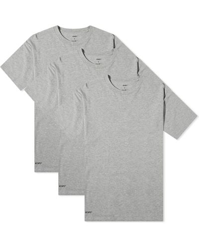 WTAPS Skivvies 3-Pack T-Shirt - Gray