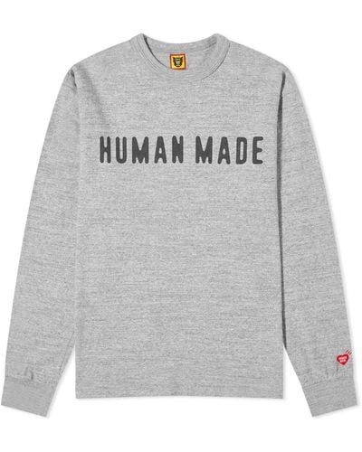Human Made Arch Logo Long Sleeve T-Shirt - Grey