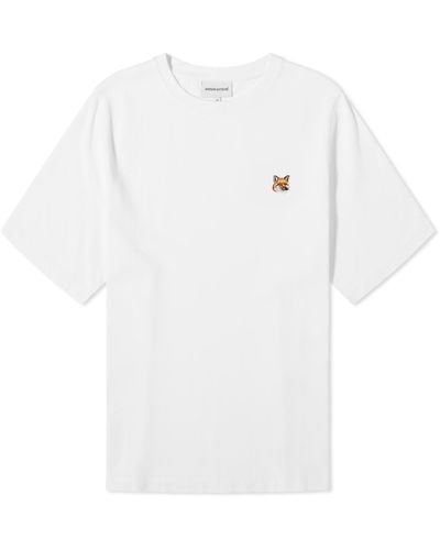 Maison Kitsuné Fox Head Patch Regular T-Shirt - White