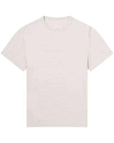 Maison Margiela Embroidered Text Logo T-Shirt - White