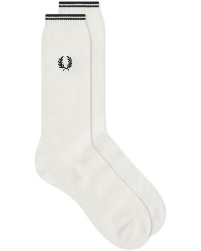 Fred Perry Tipped Sock - White