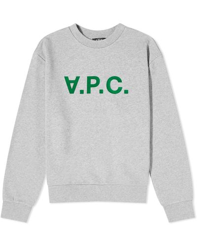 A.P.C. Elisa Logo Sweatshirt - Grey