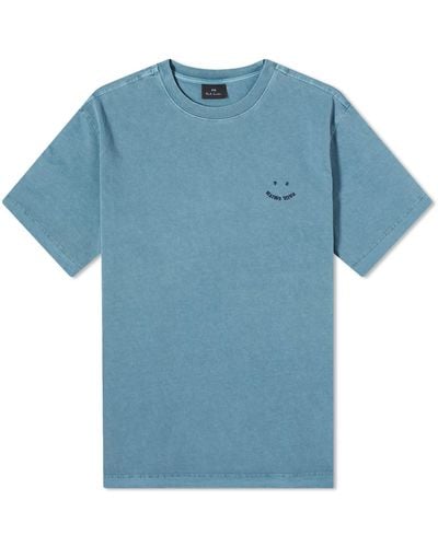 Paul Smith Ps Happy T-Shirt - Blue