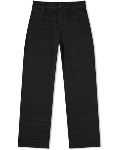 Balmain Regular Denim Jeans - Black