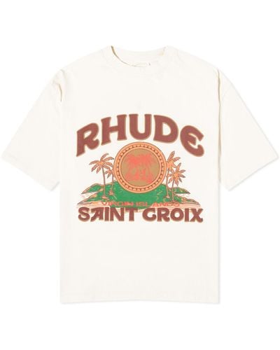 Rhude Saint Croix T-Shirt - White