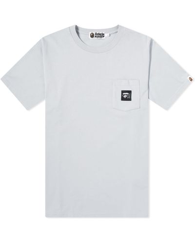 A Bathing Ape Label Pocket T-Shirt - White