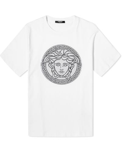 Versace Embroidered Medusa T-Shirt - White