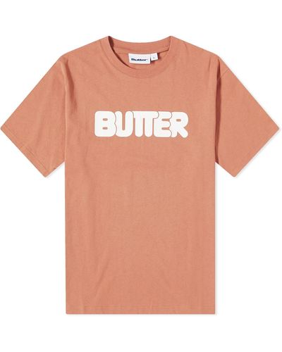 Butter Goods Rounded Logo T-Shirt - Pink