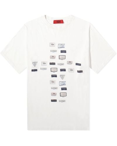 424 Cross Logo T-Shirt - White