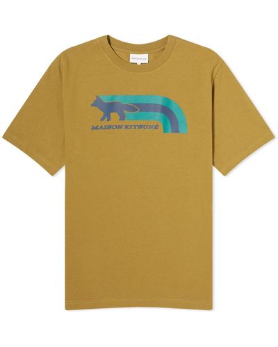 Maison Kitsuné Flash Fox Comfort T-Shirt - Blue