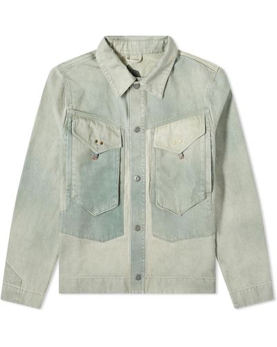 Objects IV Life Traditional Denim Jacket - Green