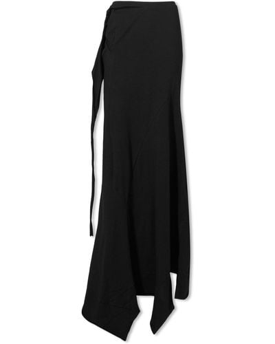 OTTOLINGER Asymmetric Maxi Skirt - Black