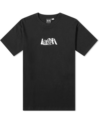LO-FI Stone Logo T-shirt - Black