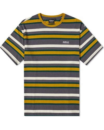 Barbour International Gauge Stripe T-Shirt - Yellow