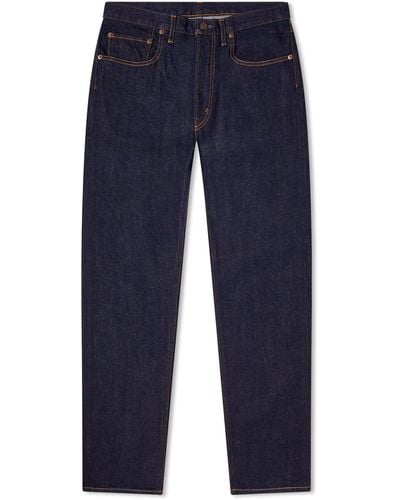 Beams Plus 5 Pocket Denim Jeans - Blue