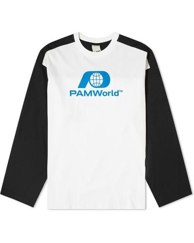 Pam Bi Color Oversized Long Sleeve T-Shirt - Black