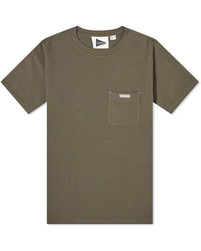 Gramicci X And Wander Backprint T-Shirt - Green