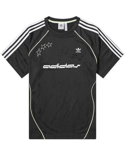 adidas Short Sleeve Football Jersey - Black