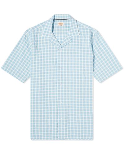 Armor Lux Check Vacation Shirt - Blue