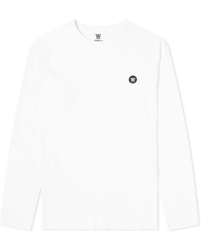 WOOD WOOD Long Sleeve Mel T-shirt - White