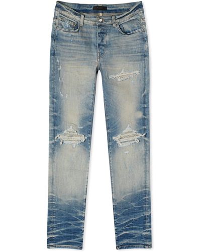 Amiri Bandana Jacquard Mx1 Jeans - Blue