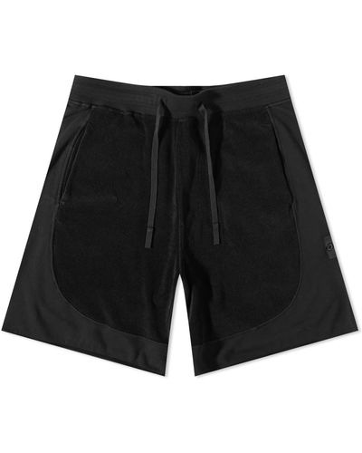 Stone Island Shadow Project Cotton Terry Sweat Shorts - Black