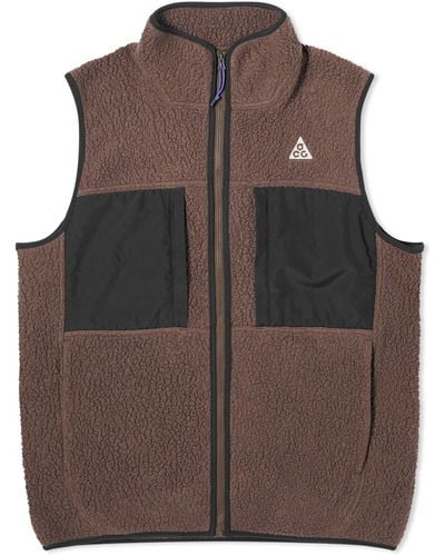 Nike Acg Arctic Wolf Vest - Brown