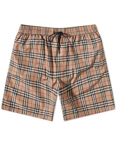 Burberry Guildes Classic Check Swim Shorts - Natural