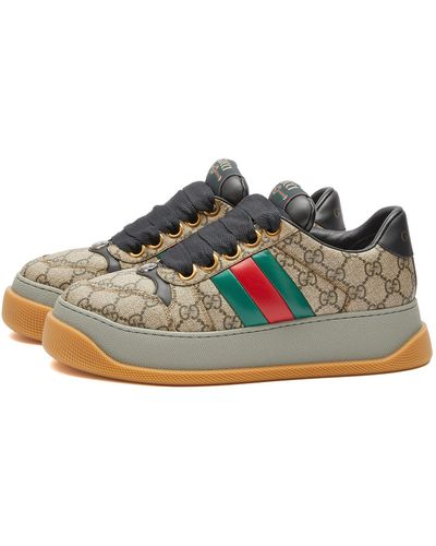Gucci Double Screener Trainers - Blue